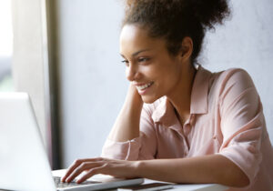 woman on laptop