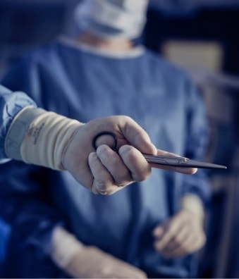Dr. Zemmel performing surgery