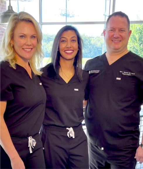 Dr. Zemmel and other staff at Richmond Aesthetic Surgery