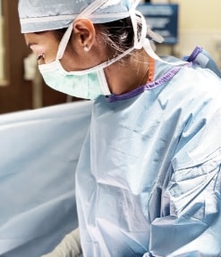 Dr. Karishma Reddy performing surgery
